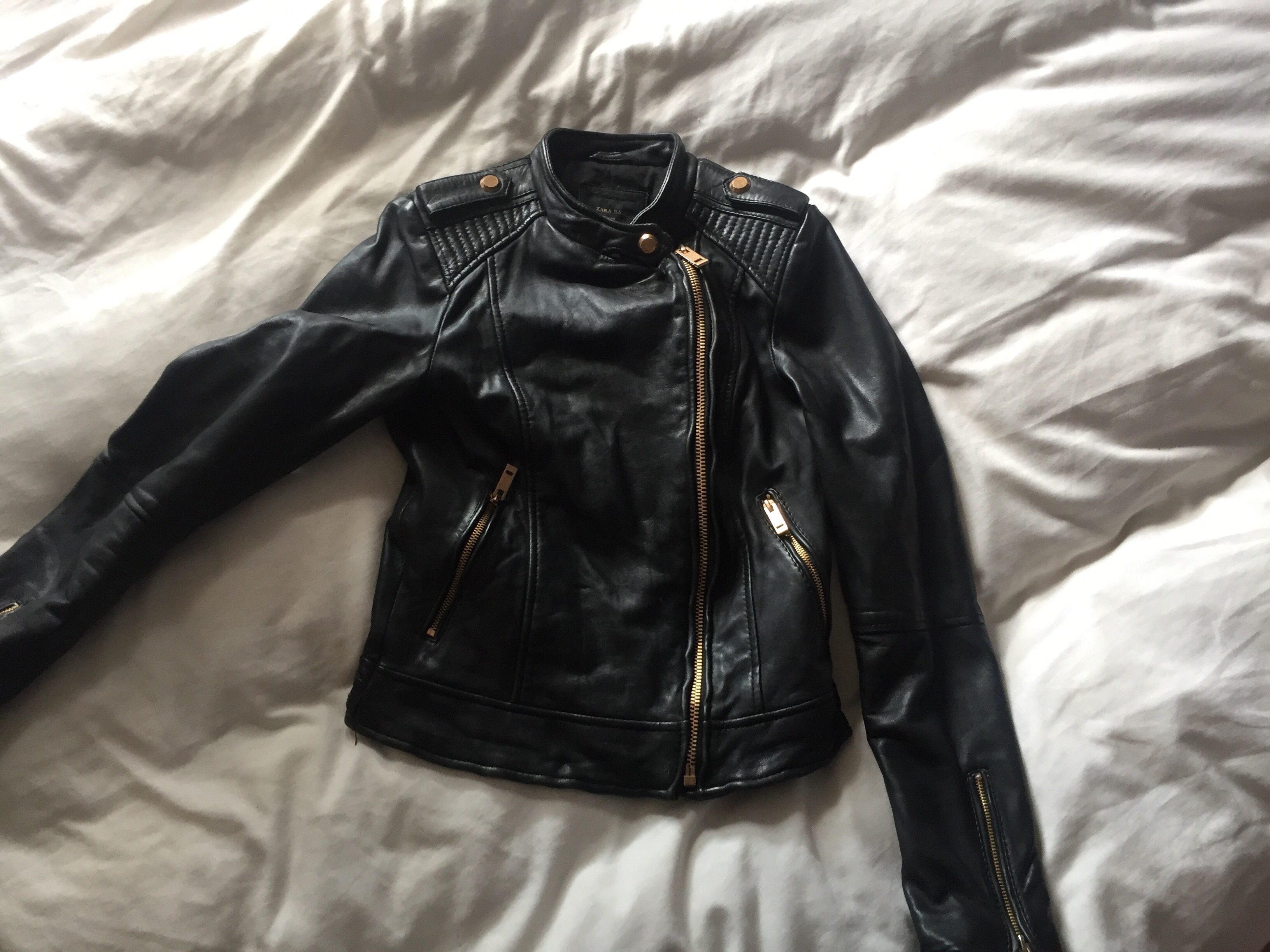 kendall jenner zara leather jacket